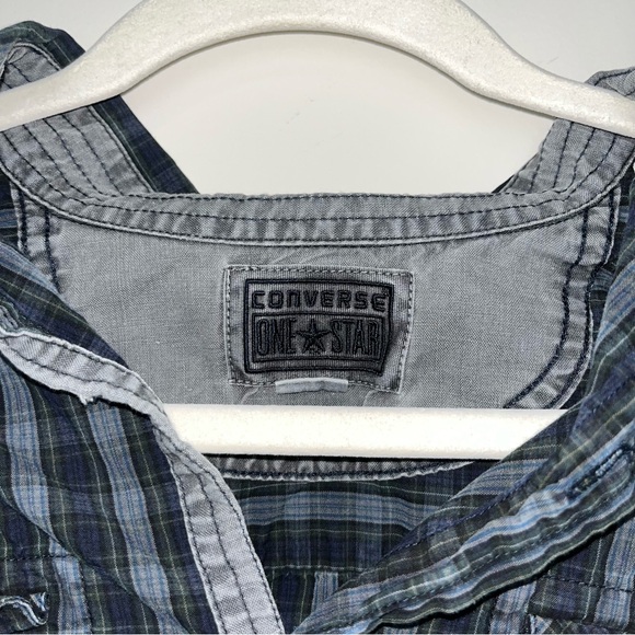 Converse One Star Plaid Botton Down Flannel Shirt - Picture 2 of 5